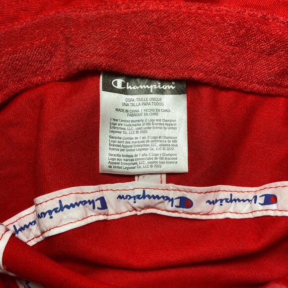 Champion Red Bucket Hat – Unisex – 100% Cotton – OSFA - Picture 4 of 7